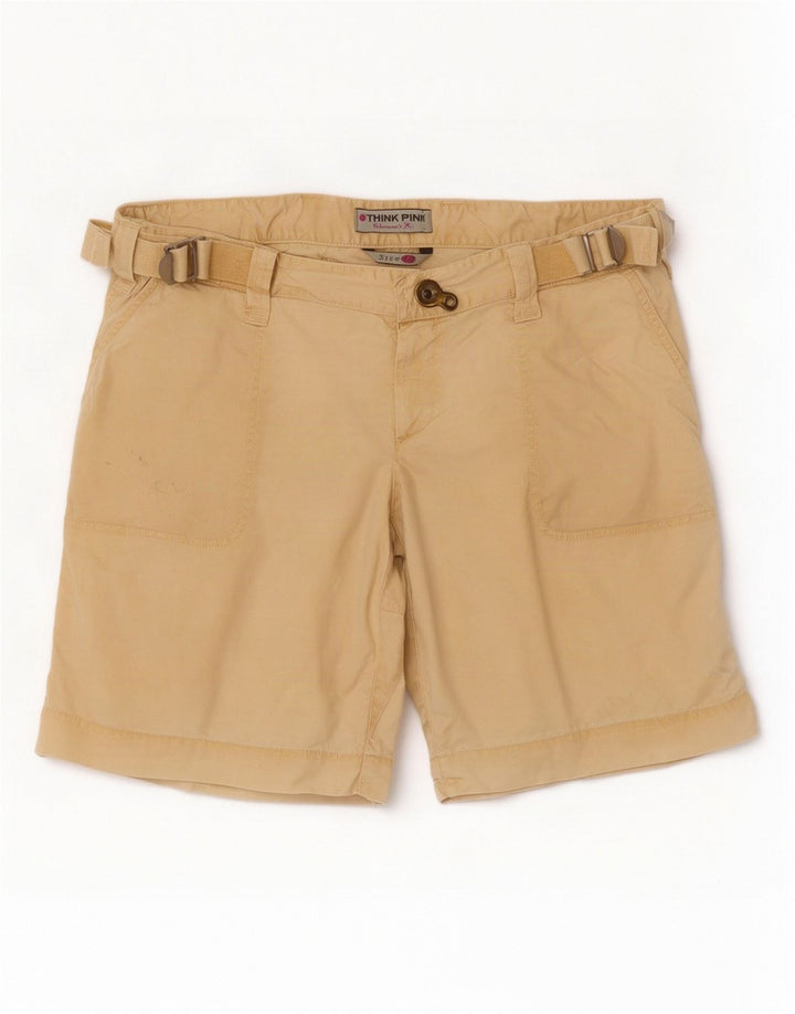 Think Pink Short Cargo Femme IT 48 XL W36 Beige