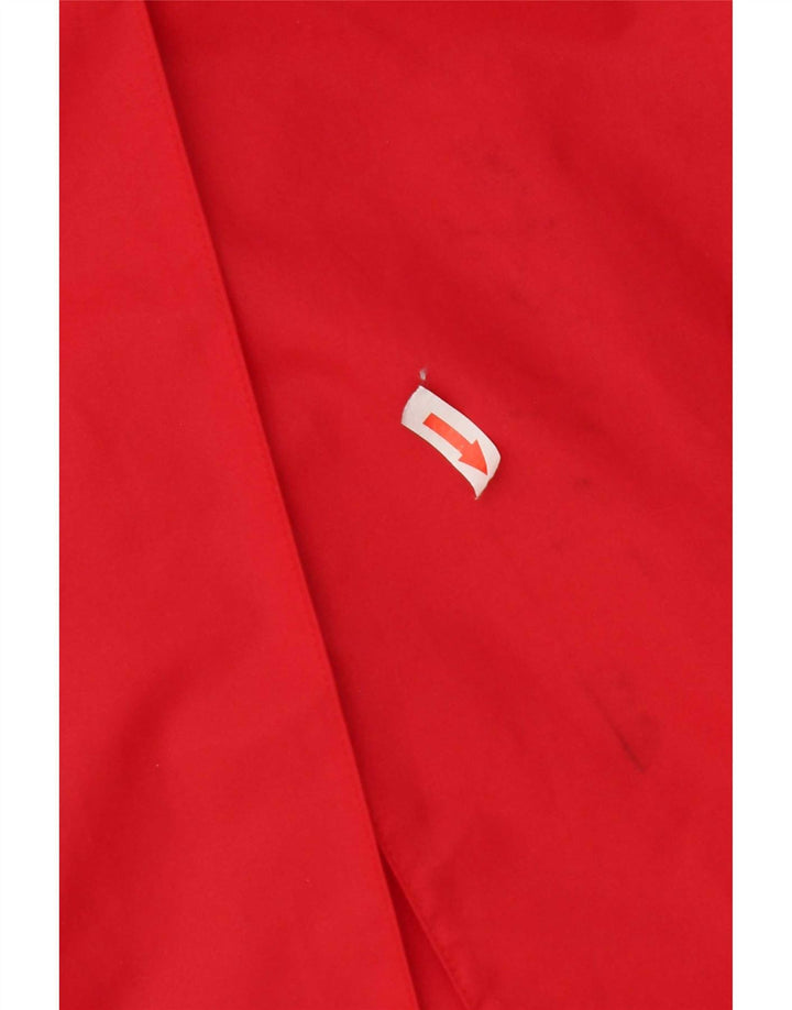 Fiorucci Trench-coat à capuche pour femme UK 14 Nylon rouge moyen