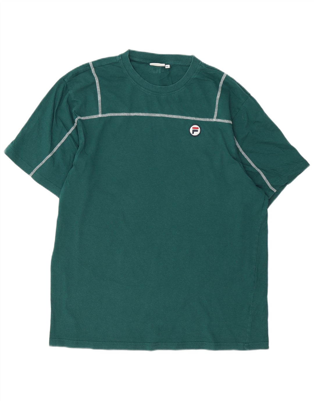 Fila T-Shirt Homme Top XL Vert Coton