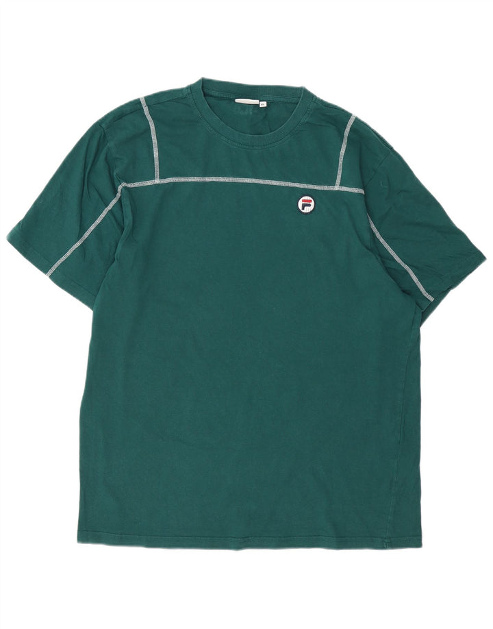 Fila T-Shirt Homme Top XL Vert Coton