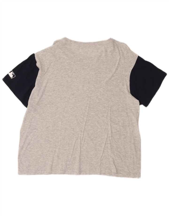 Genuine Merchandise T-shirt graphique pour homme en coton color block Gris Taille L