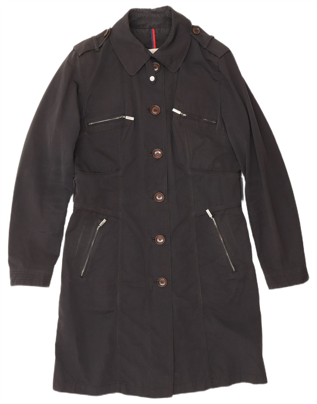 MONCLER Manteau Femme Taille 4 XL Noir Polyester Classique