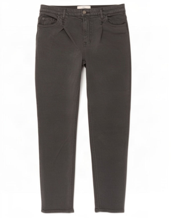 Fat Face Pantalon décontracté taille haute fuselé pour femme UK 8 Small W27 L27 Gris