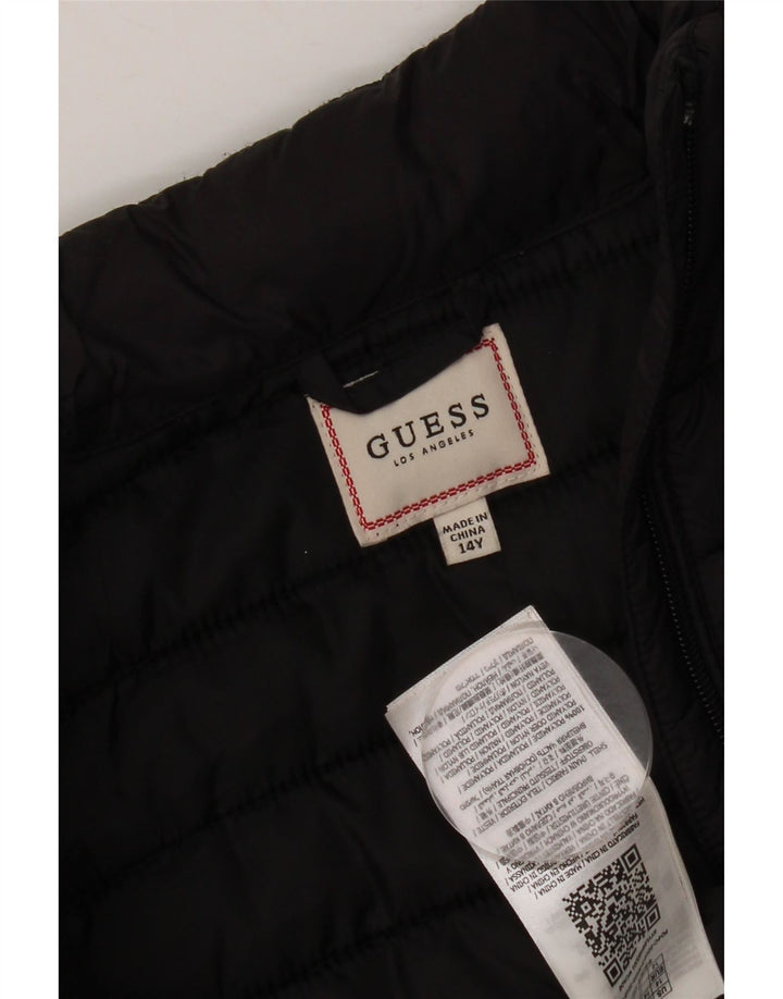Guess Gilet rembourré garçon 13-14 ans Noir Polyamide