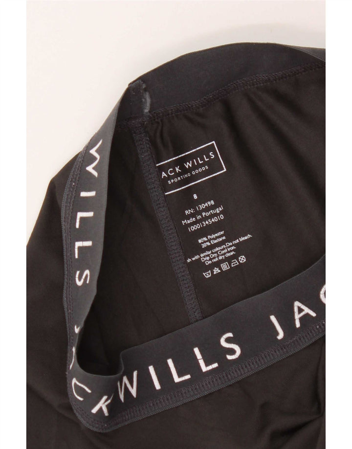 Jack Wills Leggings graphiques pour femmes UK 8 Small Noir Polyester