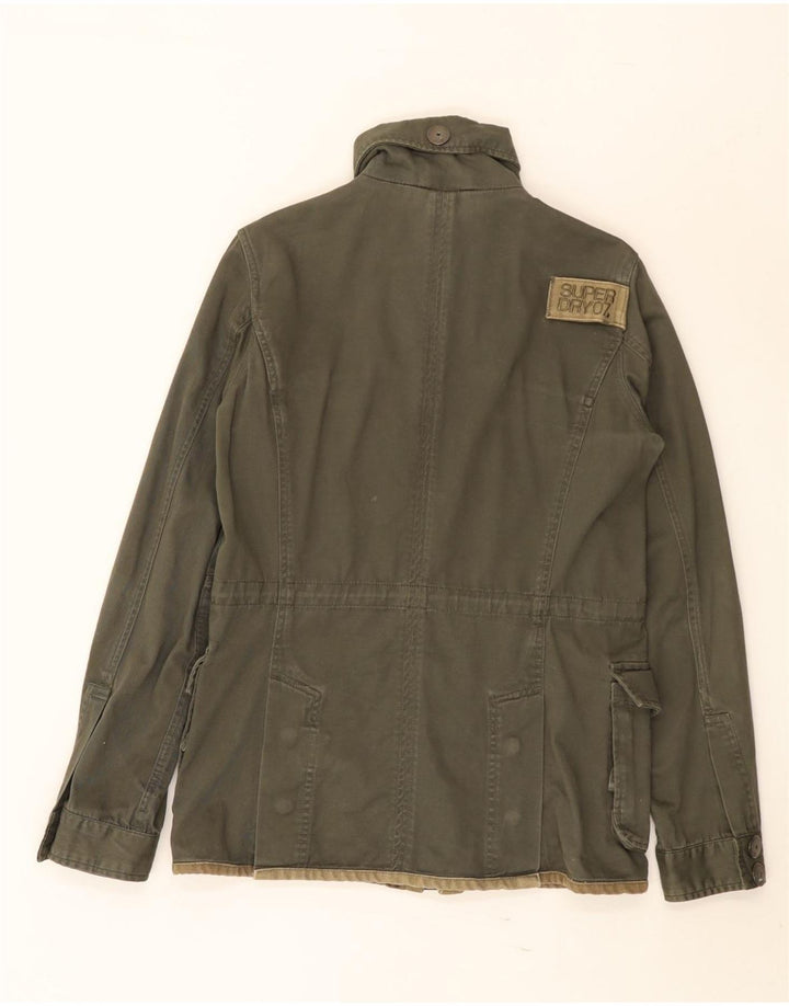 Superdry Veste utilitaire graphique pour hommes UK 38 Coton kaki moyen