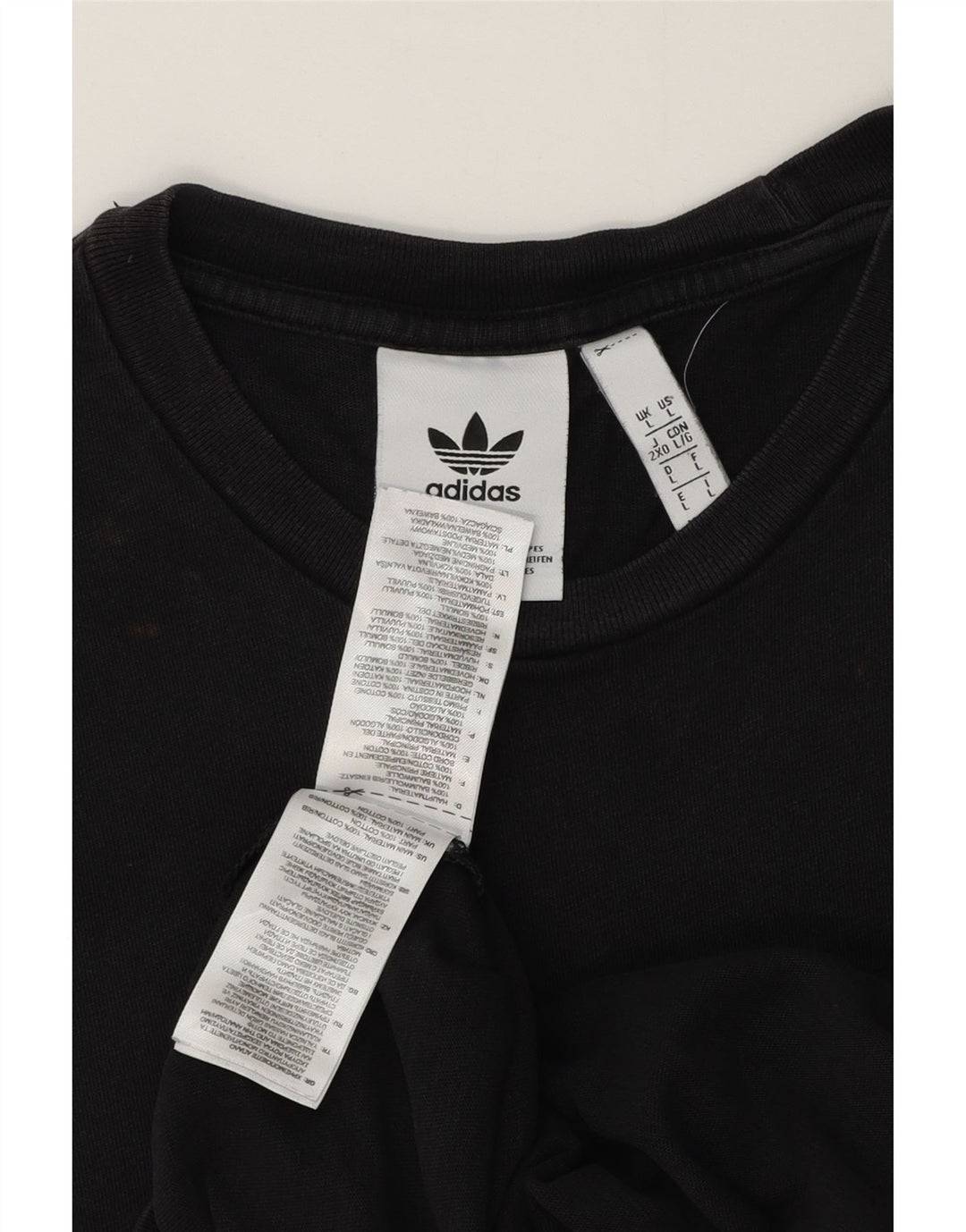 Adidas T-Shirt Homme Haut Grand Coton Noir