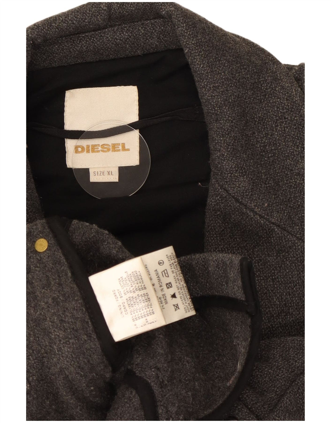 Diesel Veste Militaire Homme UK 42 XL Gris Polyester
