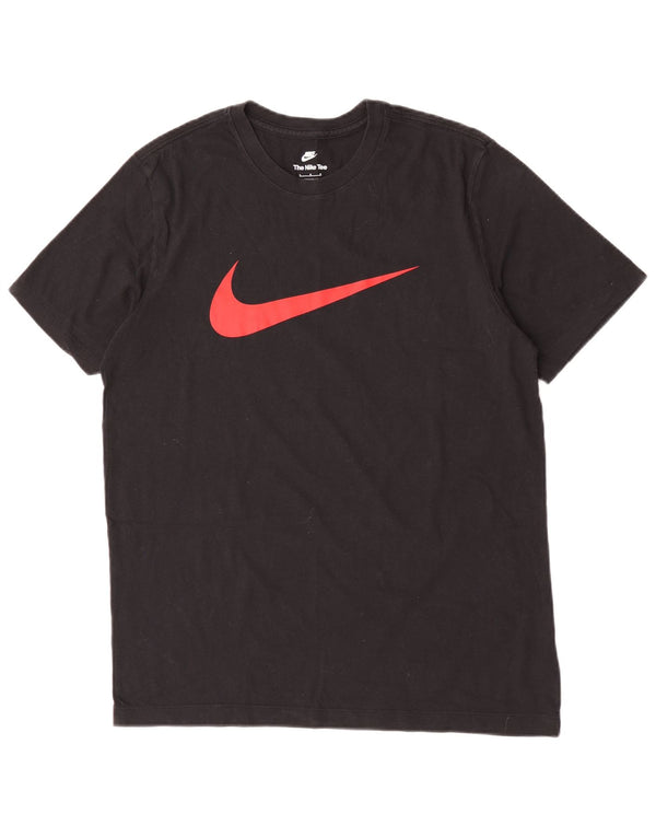 Nike T-shirt graphique pour homme en coton noir Taille L