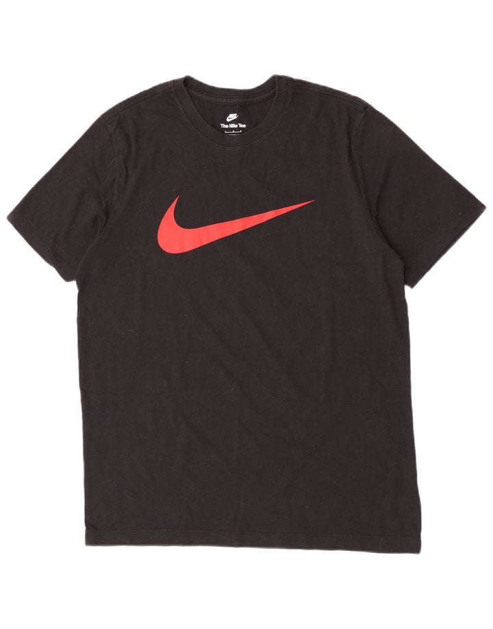 Nike T-shirt graphique pour homme en coton noir Taille L