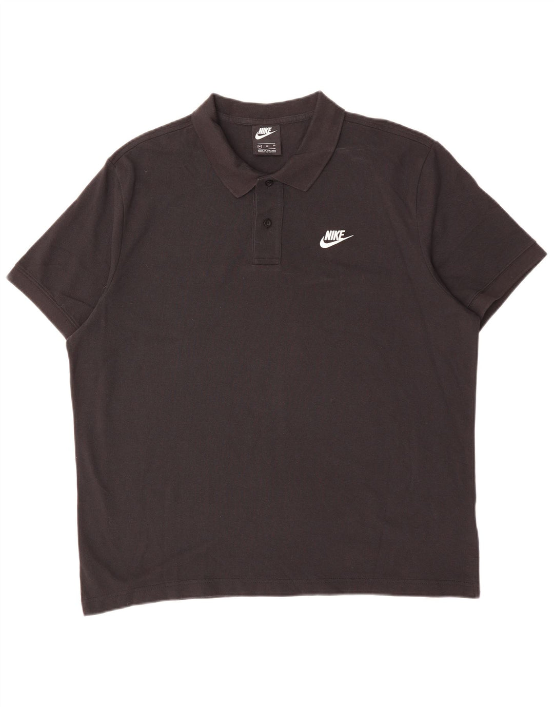 NIKE Polo Homme XL Noir Coton
