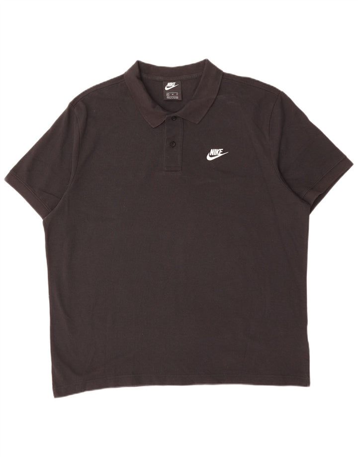NIKE Polo Homme XL Noir Coton