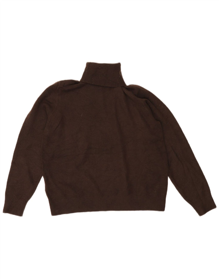 Marks & Spencer Pull col roulé pour femme UK 14 Marron moyen