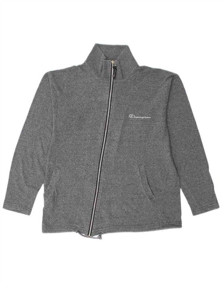 Champion Veste de survêtement pour femme UK 14 Gris moyen en coton moucheté