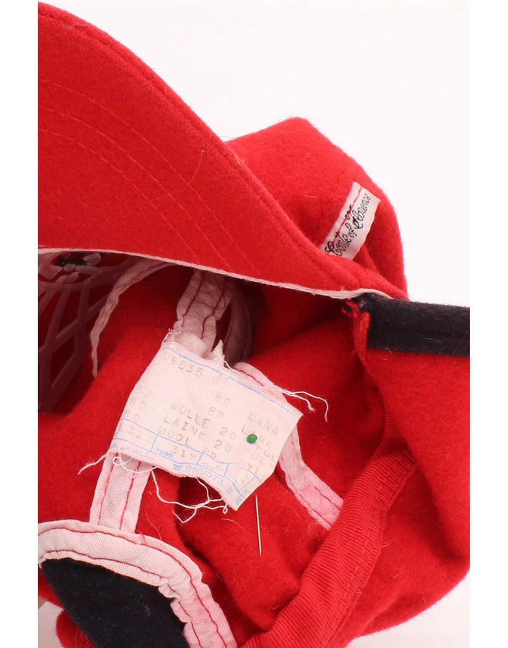 Conte of Florence Casquette de baseball pour homme Taille unique Rouge Laine