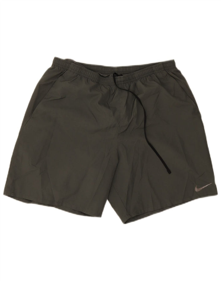Short de sport Nike Dri Fit pour hommes, grand, vert, polyester