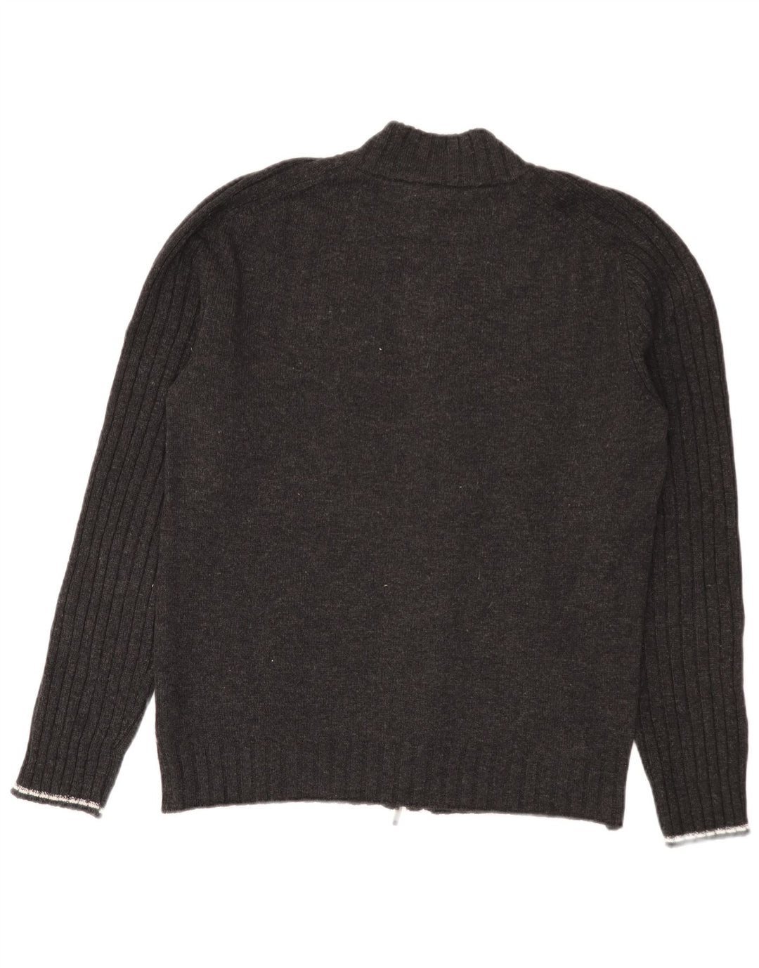 Harmont & Blaine Pull cardigan entièrement zippé pour homme en laine color block gris