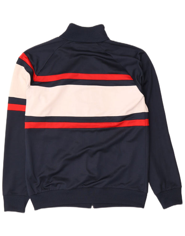 Diadora Veste de Survêtement pour Homme Large Bleu Marine Colorblock Polyester