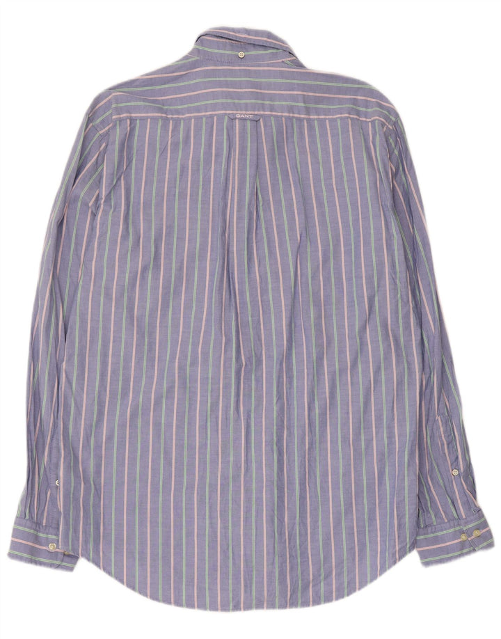 Gant Chemise Regular Fit Homme Bleu Rayé Coton