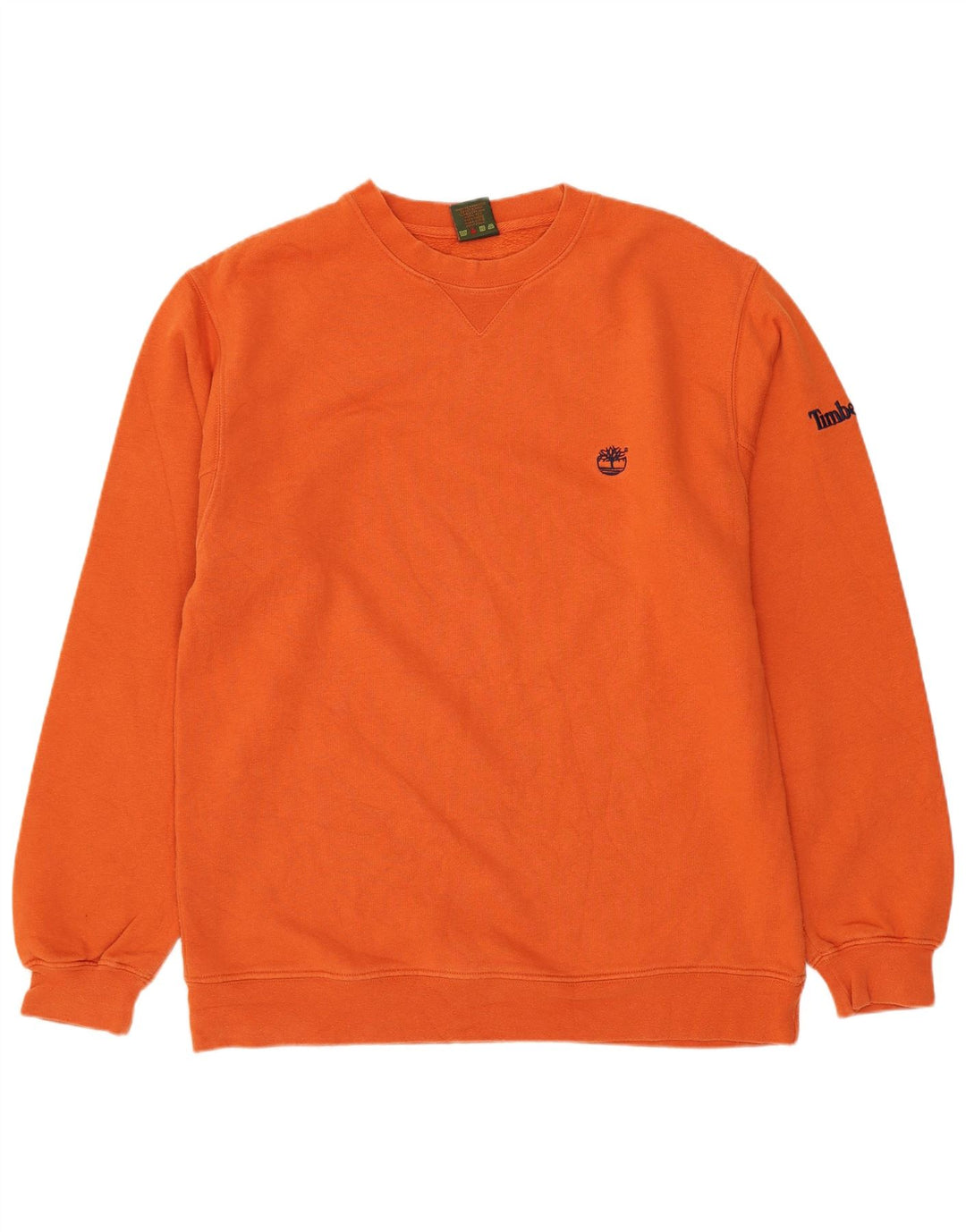 Timberland Sweatshirt Jumper XS Orange Coton Homme