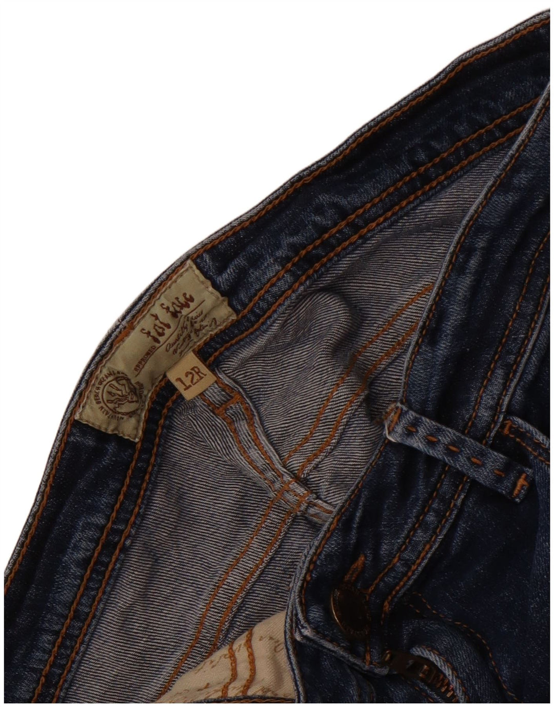 Fat Face Jean slim pour femme UK 12 Medium W30 L30 Bleu
