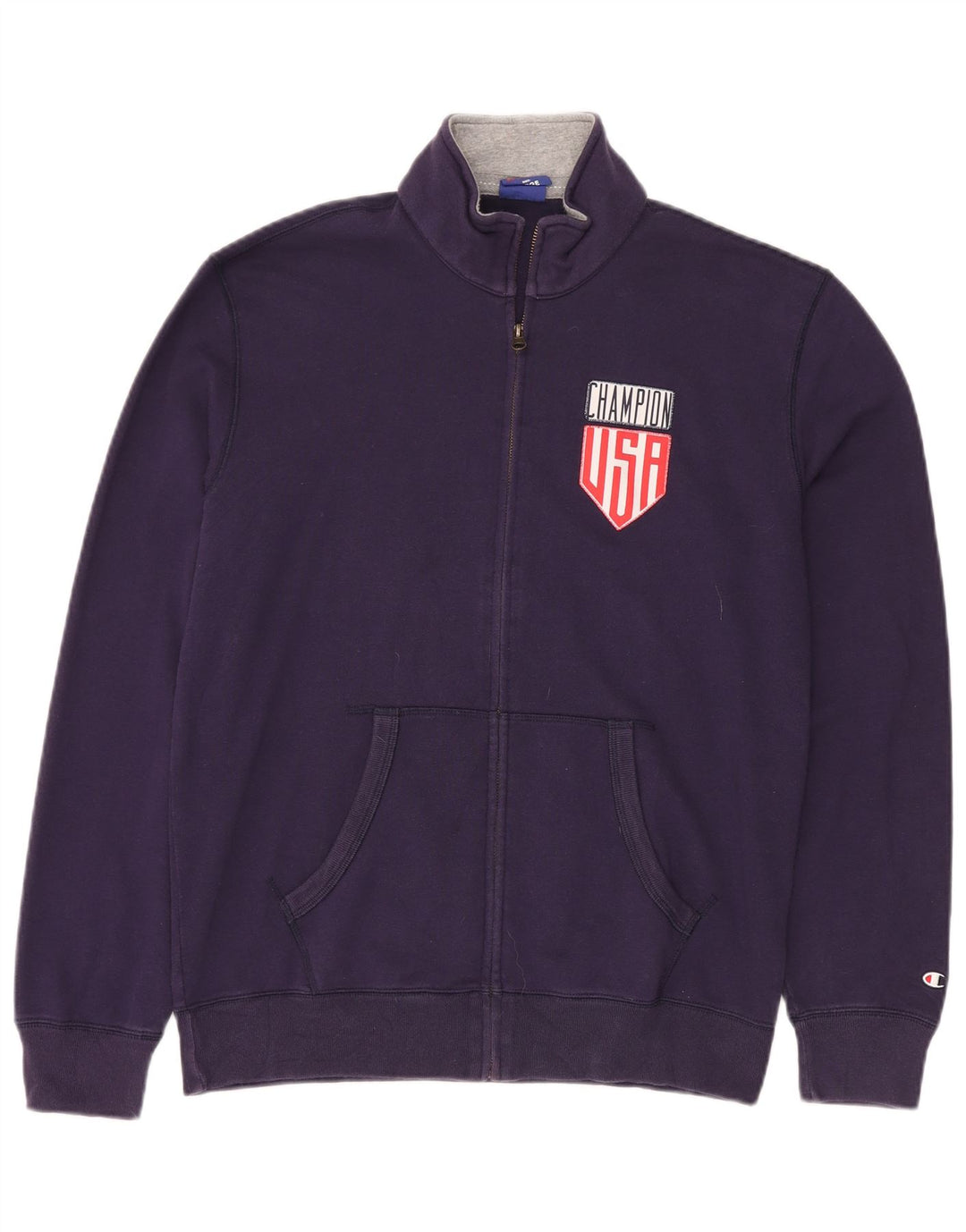 Champion USA Veste de survêtement pour homme en coton Violet Taille L