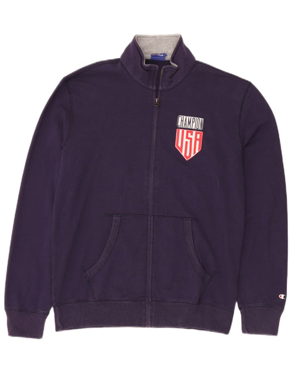 Champion USA Veste de survêtement pour homme en coton Violet Taille L