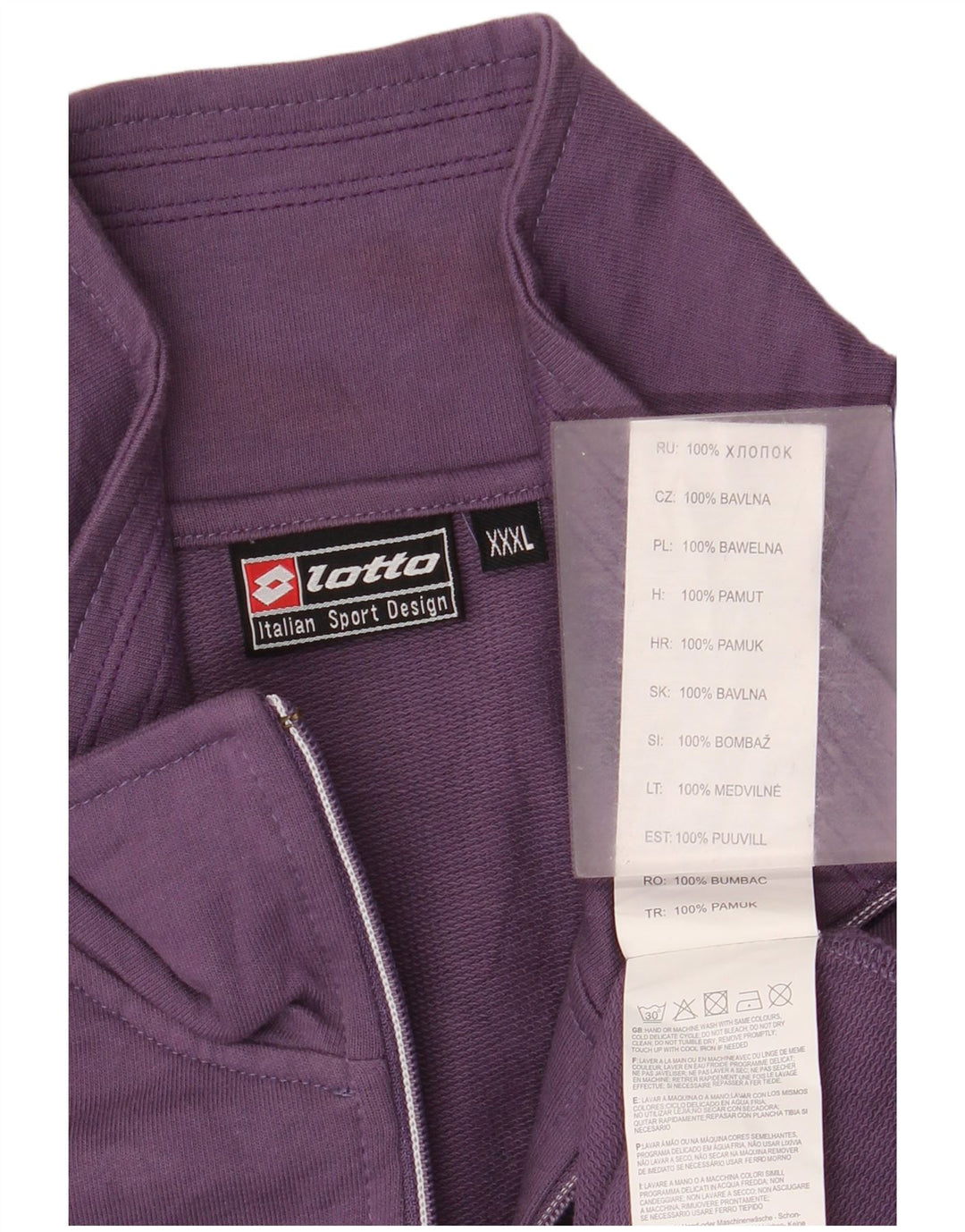 Lotto Veste de Survêtement Femme 3XL Violet Coton