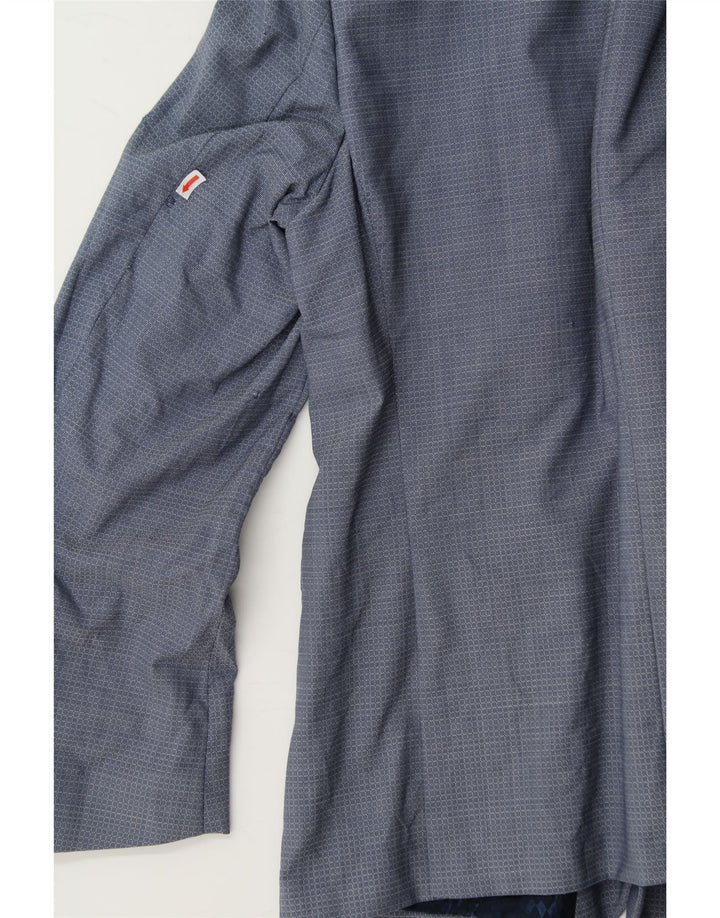 DIGEL Mens 2 Button Blazer Jacket UK 38 Medium Blue Check Vintage Digel and Second-Hand Digel from Messina Hembry 