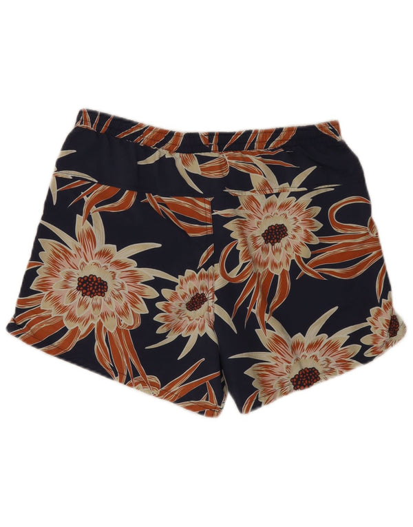 Patagonia Short de bain pour femme UK 10 Small Bleu marine Floral Nylon