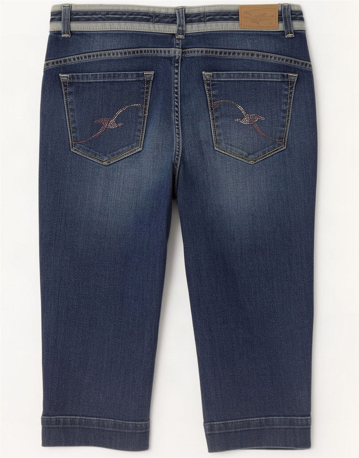 Trussardi Bermuda Denim Femme Large W32 Bleu