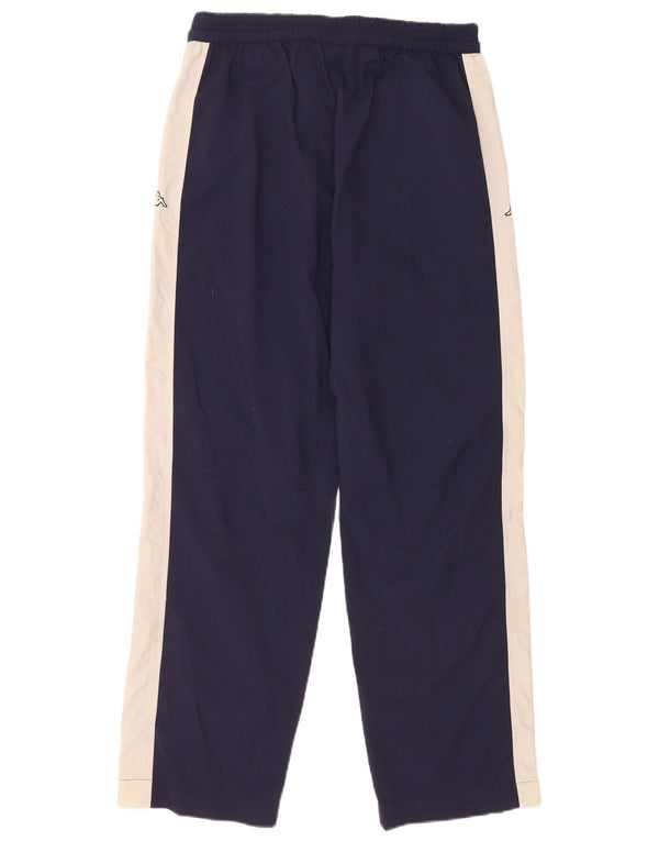 Kappa Mens Graphic Tracksuit Trousers Medium Navy Blue Colourblock