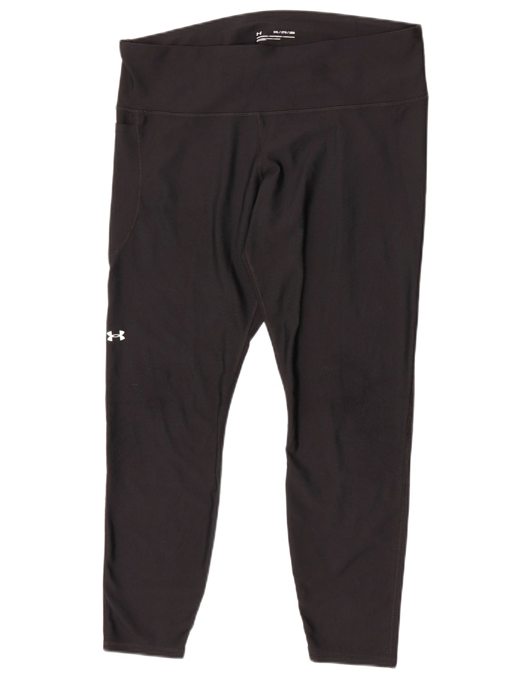 Under Armour Legging Capri Femme UK 20 2XL Noir Polyester