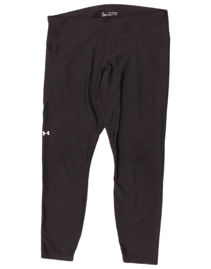 Under Armour Legging Capri Femme UK 20 2XL Noir Polyester