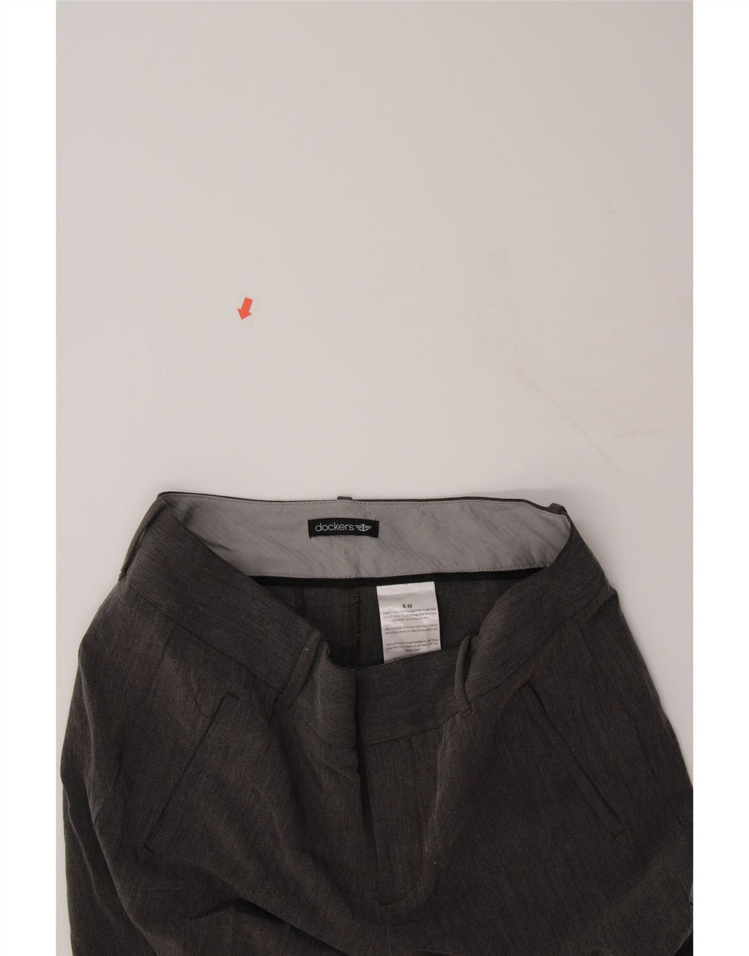DOCKERS Womens Bootcut Casual Trousers US 6 Medium W30 L32 Grey Polyester Vintage Dockers and Second-Hand Dockers from Messina Hembry 