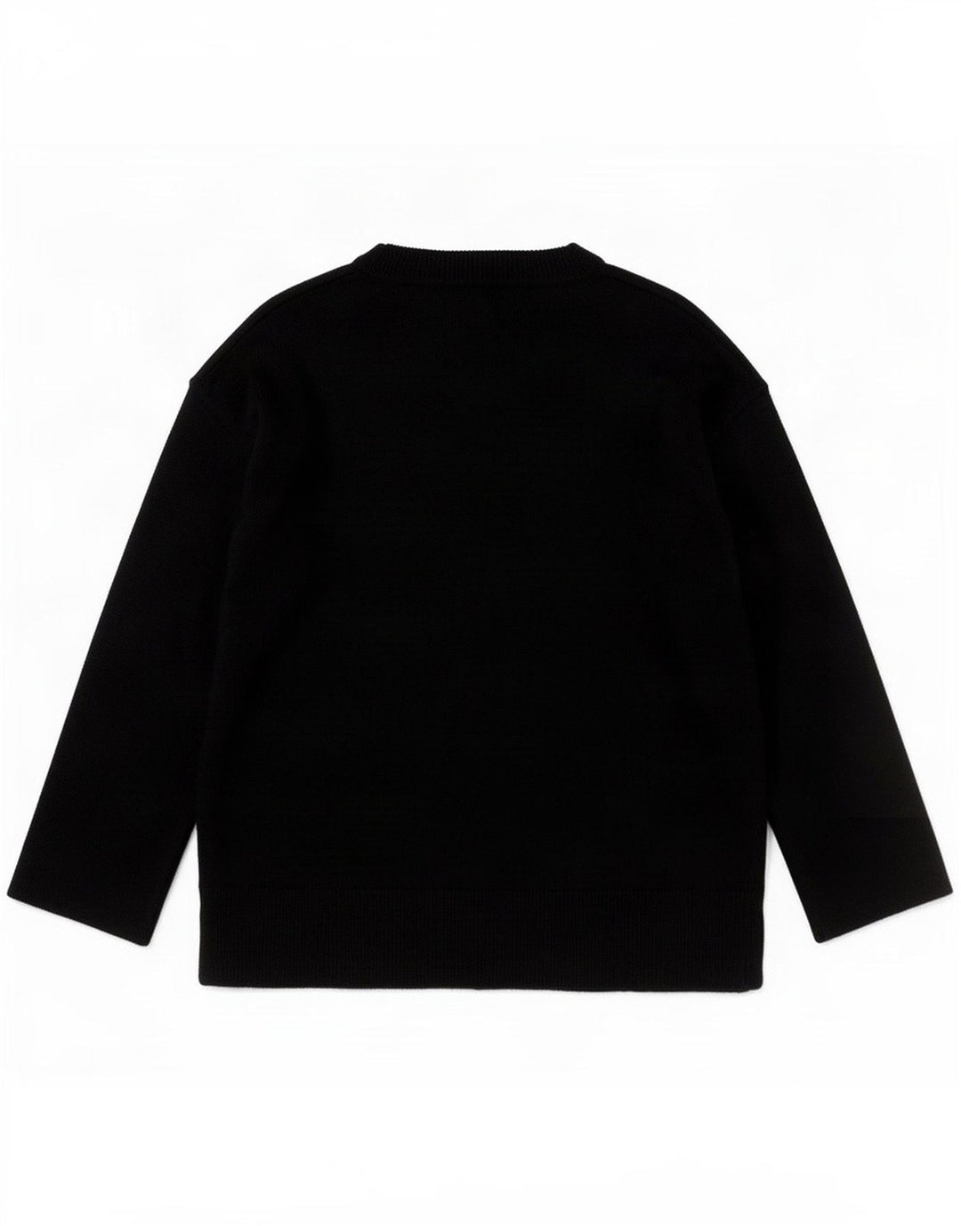 Massimo Dutti Pull col V pour femme UK 10 Petite laine noire