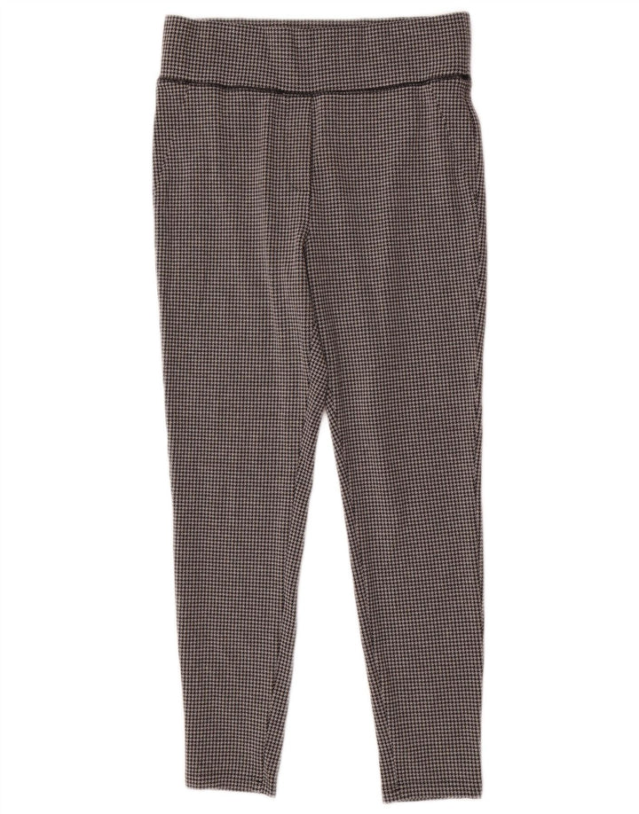 Marks & Spencer Leggings Femme UK 44 Large Gris Pied-de-Poule Polyester