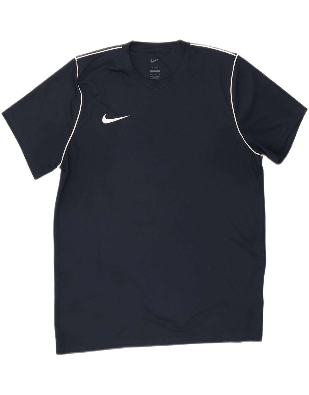 Nike Hommes Dri Fit Slim Fit T-Shirt Haut XL Bleu Marine Polyester