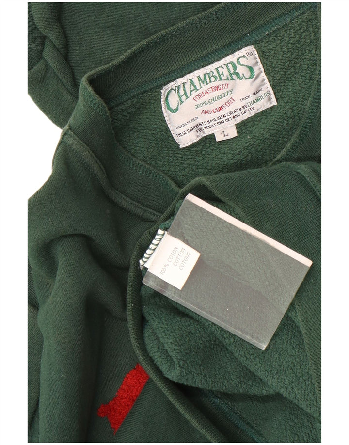 Chambers Sweat-shirt graphique pour hommes, grand coton vert