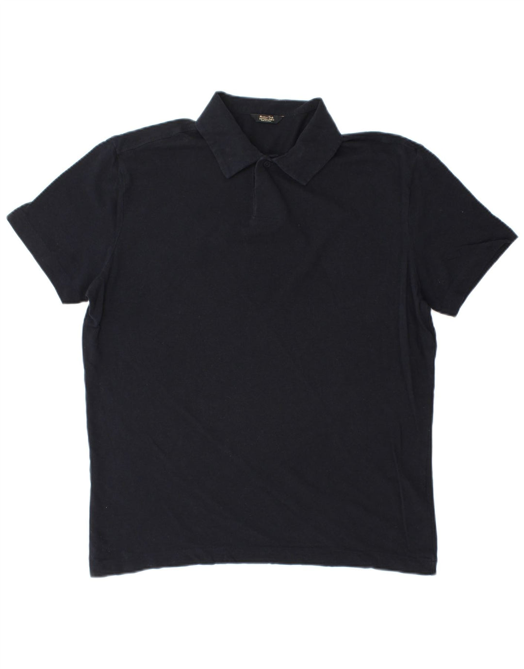 Massimo Dutti Polo Homme Bleu Marine Moyen Coton