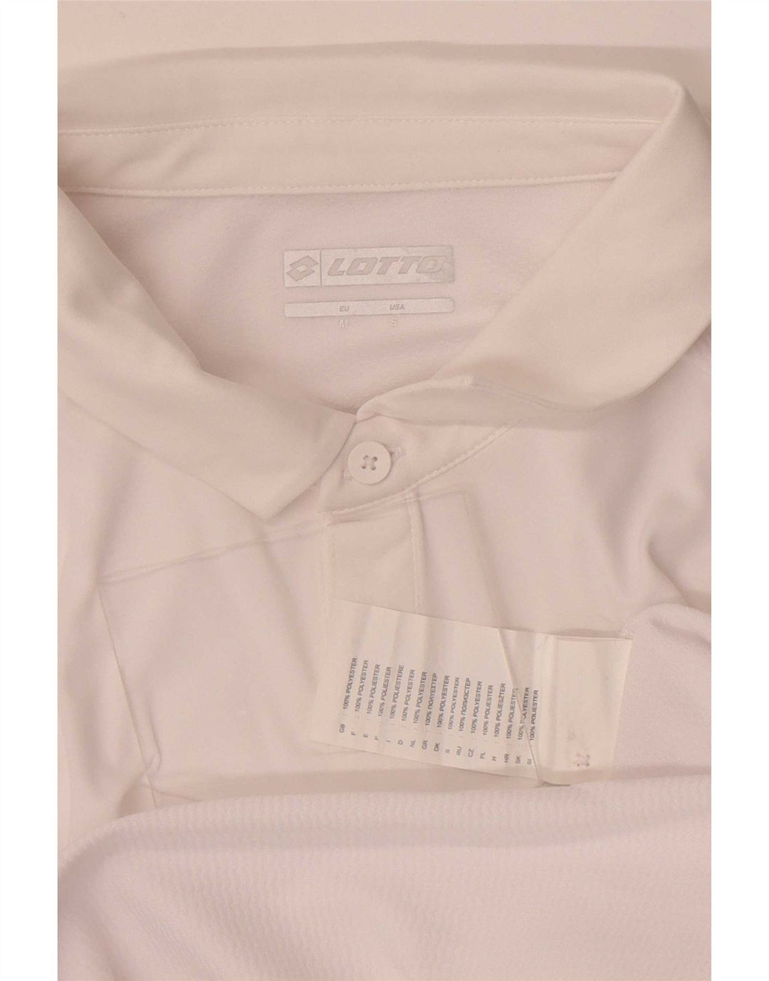 Lotto Polo Homme Blanc Moyen Polyester