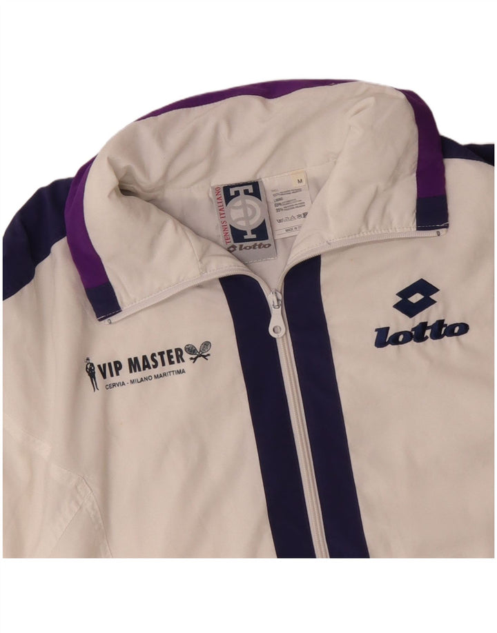 LOTTO Veste de survêtement surdimensionnée pour femme UK 14 Medium Blanc Colourblock