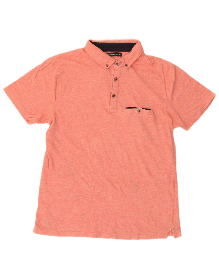 French Connection Polo Homme Rose Moyen Moucheté Coton