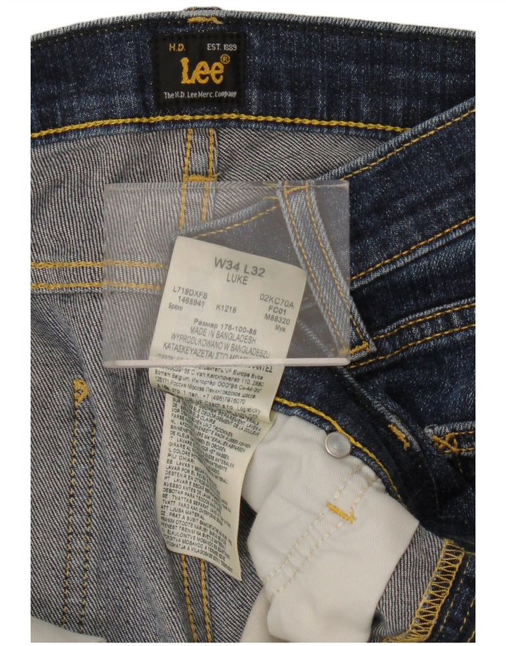 Lee Jean Slim Luke Femme W34 L32 Bleu Coton