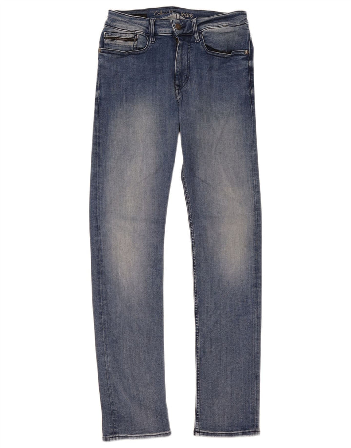 Calvin Klein Jean Slim Femme W29 L32 Bleu Coton