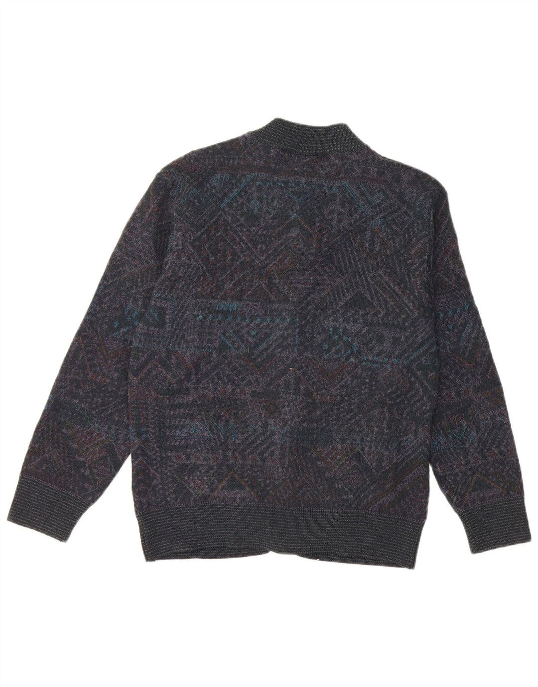Maglificio Cardigan Homme Pull Petit Gris Géométrique Acrylique