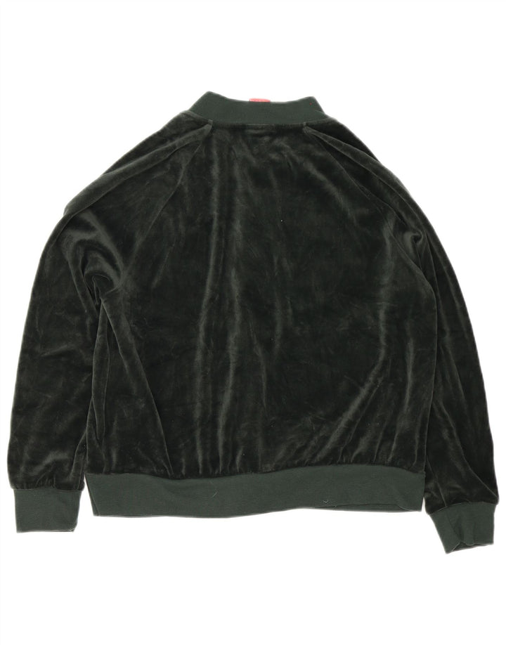 Nike Veste de survêtement en velours pour femme UK 14 Vert moyen Polyester