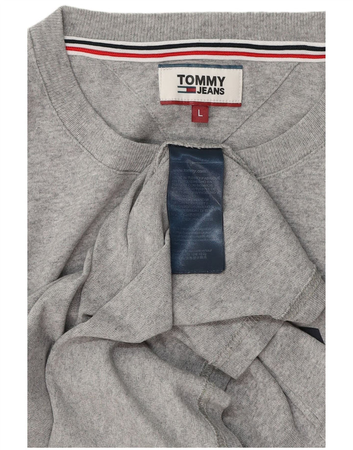 TOMMY HILFIGER T-Shirt Graphique Homme Grand Gris Coton