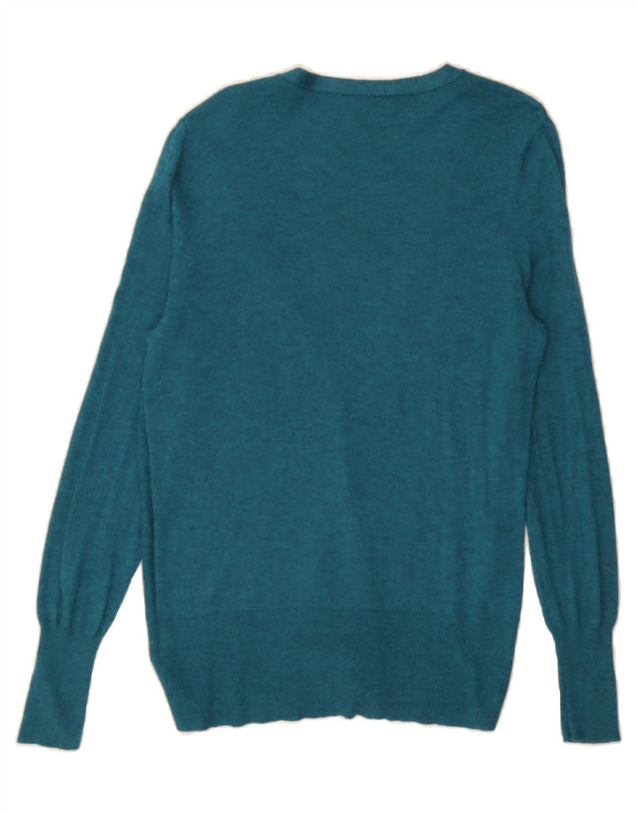 MOSSIMO Womens Cardigan Sweater UK 16 Large Blue Nylon Vintage Mossimo and Second-Hand Mossimo from Messina Hembry 