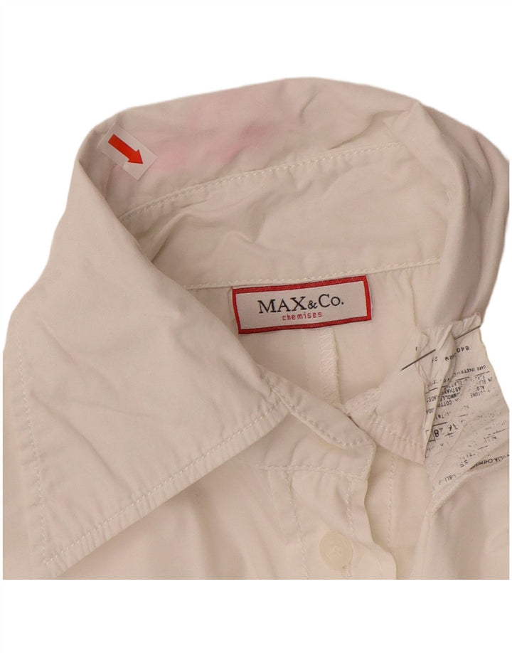 Max & Co. Chemises Femme Chemise UK 12 Coton Blanc Moyen